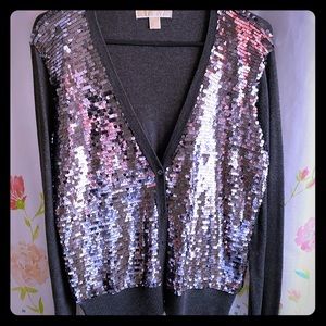Michael Kors sparkle front sweater.